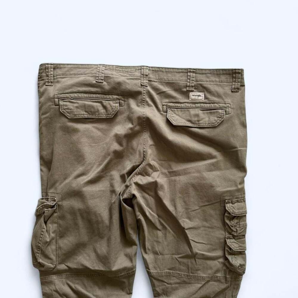Wrangler Regular Taper Cargo Pants Mens 44x30 Olive Green Utility Pants